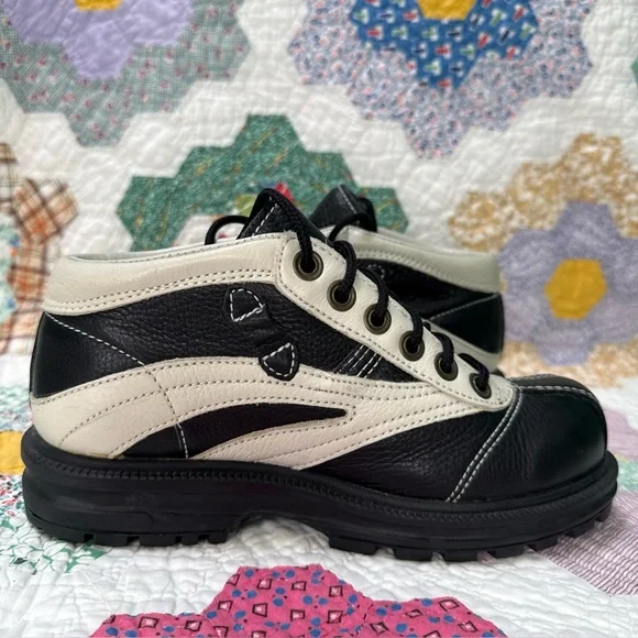 Vintage Nine West Chunky 90s Y2K Lace-up Sneaker Boots Size 6.5 - Picture 6 of 12